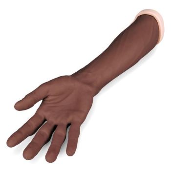 Suture practice arm dark skin