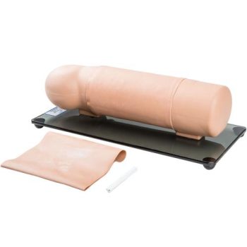 Reproductive implant training arm medium skin tone