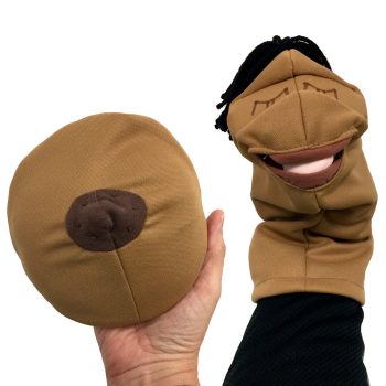 Cloth Breast Hand Puppet Model Set
