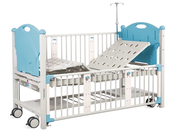 New Children Bed-2 Cranks-Light Blue