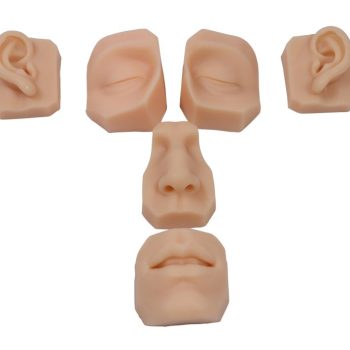 Face Parts for Suture Training Purposes x 6 Pieces