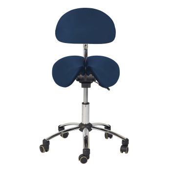 The New Saddle Stool with Back Rest to include Floor Stadiometer