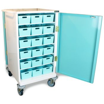 Double Sided Packaging Drug Trolley Unit