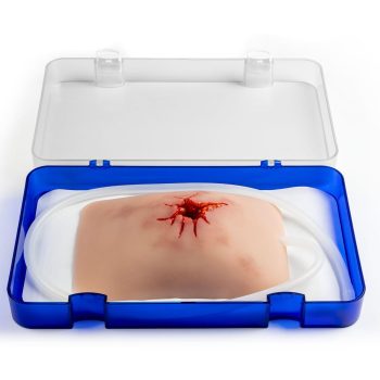 Wound Moulage Shot Groin, Wound Packing