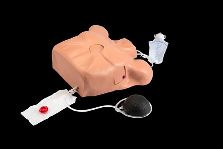 Pericardiocentesis Simulator with Chest Tube and Pneumothorax