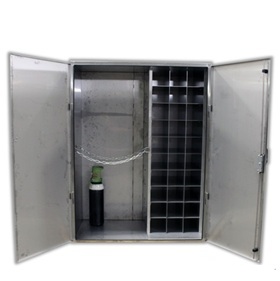 Medical Gas Storage Cabinet Designed to Hold 30 Small (Oxygen) Canisters