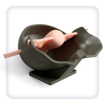 Uterus model with appendages for practicing surgical skills