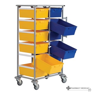Two Tier Carry Cart, Frame Only A Variety of Tray Colours available can Mix