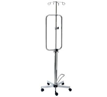 Infusion stand with hydraulic pump