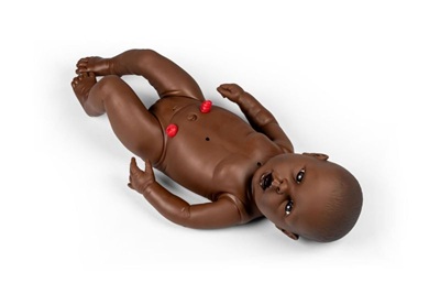 Practice baby "Neneh" for nursing training, female, dark skin - Image 2
