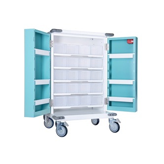 20 Tray Original Packaging Trolley Unit to include Wall Safety Strap