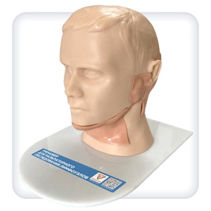 Simulator for palpatory examination of lymph nodes