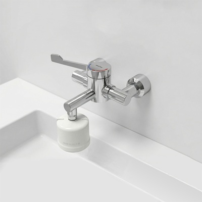 Thermostatic Wall Mixer Tap - With 1 Year Supply POU Filters